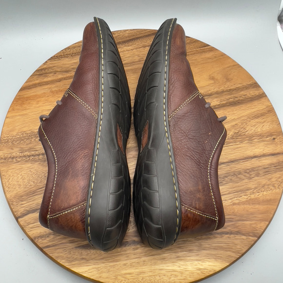 VTG Born Oxfords Mens 12 M Brown Leather Casual Comfort Walking Split Toe Shoes - Picture 6 of 9